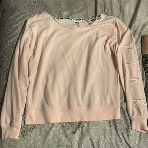 Victoria’s secret Pink off the shoulder long sleeve sweater